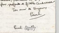 Paul Guth Signed Autograph Letter of Praise to Thierry Maulnier 1977