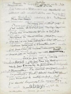 Paul SIGNAC Signed Autograph Letter