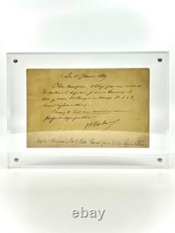 Paul VERLAINE Autograph letter signed Verlaine relapse 1889