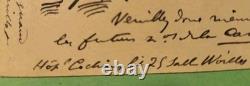 Paul Verlaine autograph signed letter card, 1888, Rue Royer-Collard