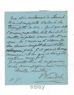 Pauline Viardot / Autograph Letter Signed / The King Who To Despair