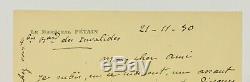 Philippe Pétain Autograph Letter Signed Envelope + 1930 Letter Signed