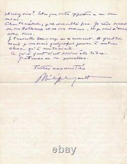 Philippe SOUPAULT Autographed letter signed on The Magnetic Fields