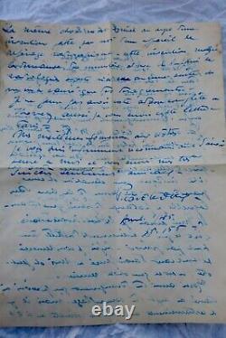 Picart Ledoux beautiful handwritten autographed letter signed June 3, 1918.