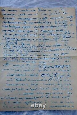 Picart Ledoux beautiful signed autograph letter June 3, 1918