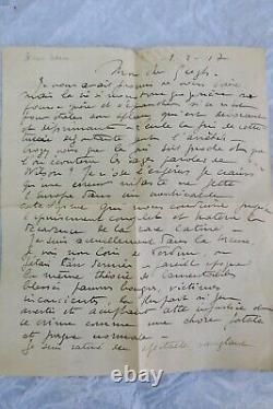 Picart Ledoux signed autograph letter 1917