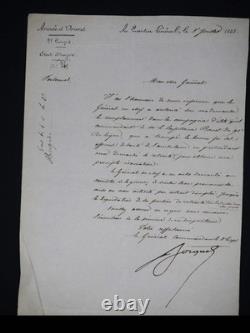 Pierre Bosquet handwritten signed letter Crimean War 1855