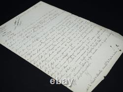 Pierre Bosquet signed letter, Crimea, Walsin Esterhazy (father), 1855