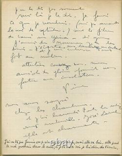 Pierre Brasseur (1905-1972) Rare Autograph Letter Signed 2 Pages 1943