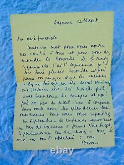 Pierre Brossolette signed autograph letter