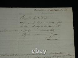 Pierre Didot - Autographed letter signed P the elder to Mr. General Dupont 1838