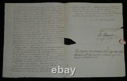 Pierre Didot - Autographed letter signed P the elder to Mr. General Dupont 1838
