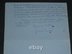 Pierre Hodé Autograph letter signed “Unknown to this bastard salon” 1929