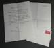 Pierre Lecuire Autograph Letter Signed And Signed Reply From De Vilmorin, 1973