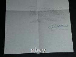 Pierre Lecuire autograph letter signed and signed reply from De Vilmorin, 1973