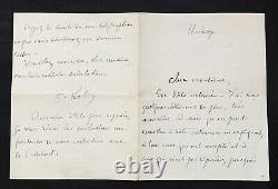 Pierre Loti Autographed Letter Signed Defense of Arsenal de Rochefort 1913