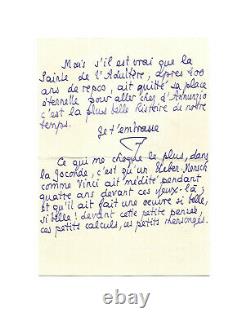 Pierre Lous / Signed Autograph Letter / La Monande / Adultère / D'annunzio