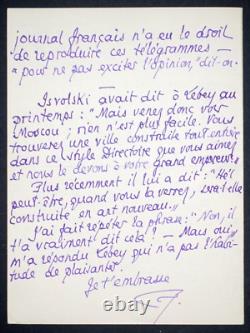 Pierre Louys Passionant Autography Letter Signed On Under German Marins