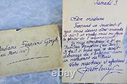 Pierre Louÿs handwritten signed letter