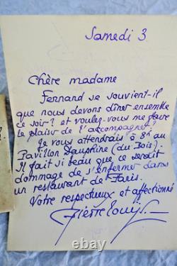 Pierre Louÿs signed autograph letter