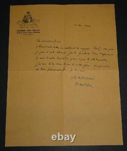 Pierre Mac Orlan, Writer Letter Autograph Signed To Édouard Champion, 1927
