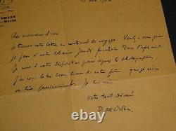 Pierre Mac Orlan, Writer Letter Autograph Signed To Édouard Champion, 1927