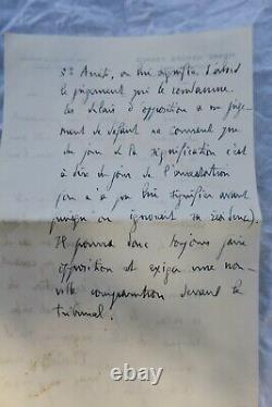 Pierre Mandès France Beautiful Autograph Letter Signed 31/07/1931