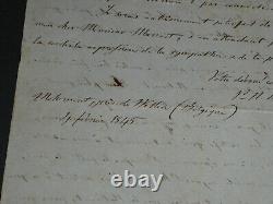 Pierre Napoleon Bonaparte Beautiful Autographed Letter Signed to Armand Marrast 1845