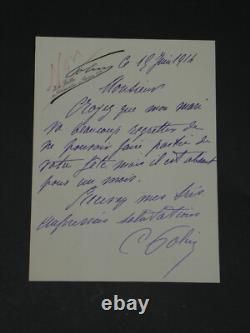 Pierre Paul Marsalès known as Polin Set of 16 signed autograph letters + photo