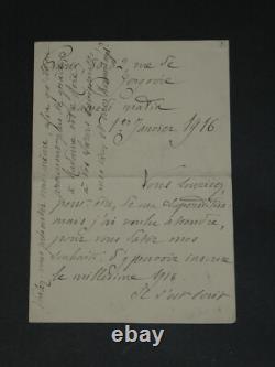 Pierre Paul Marsalès known as Polin Set of 16 signed autograph letters + photo