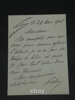 Pierre Paul Marsalès known as Polin Set of 16 signed autograph letters + photo