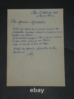 Pierre Paul Marsalès known as Polin Set of 16 signed autograph letters + photo