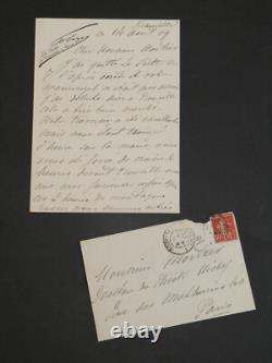 Pierre Paul Marsalès, known as Polin, set of 16 signed autograph letters + photo