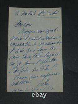 Pierre Paul Marsalès, known as Polin, set of 16 signed autograph letters + photo