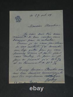 Pierre Paul Marsalès, known as Polin, set of 16 signed autograph letters + photo