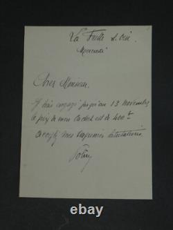 Pierre Paul Marsalès, known as Polin, set of 16 signed autograph letters + photo