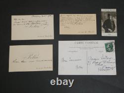 Pierre Paul Marsalès, known as Polin, set of 16 signed autograph letters + photo
