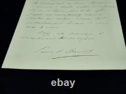 Pierre de Bréville autograph signed letter Prussia Wagner opera