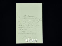 Pierre de Bréville autograph signed letter Prussia Wagner opera