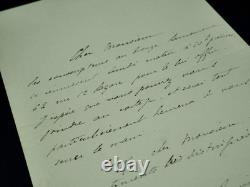 Pierre de Bréville autograph signed letter Prussia Wagner opera