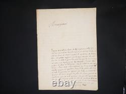 Pierre de La Vergne, Abbot of TRESSAN, Protestant Signed Autograph Letter