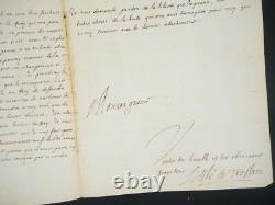 Pierre de La Vergne, Abbot of TRESSAN, Protestant Signed Autograph Letter