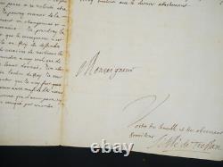 Pierre de La Vergne, Abbot of TRESSAN, Protestant Signed Autograph Letter