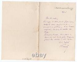 Poincaré (raymond) Signed Autograph Letter Addressed To Mr. Leyret S. L. N. D