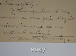 Pommier Albert Autographic Letter Signed, Modern Art Of Atlantic