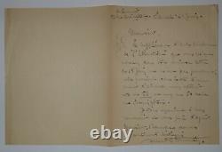 Pommier Albert Autographic Letter Signed, Modern Art Of Atlantic