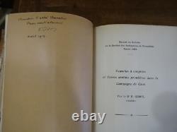 Prehistoric Lower Normandy (collection of 14 booklets) Sending Autograph Letter