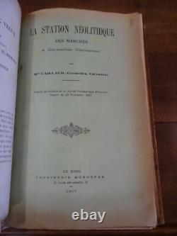 Prehistoric Lower Normandy (collection of 14 booklets) Sending Autograph Letter