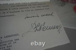 President Of Czechoslovakia Edvard Benes Signed Tapuscrite Letter. 1938