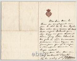 Prince Joachim Murat: 2 autograph letters signed, steeplechases, 1869